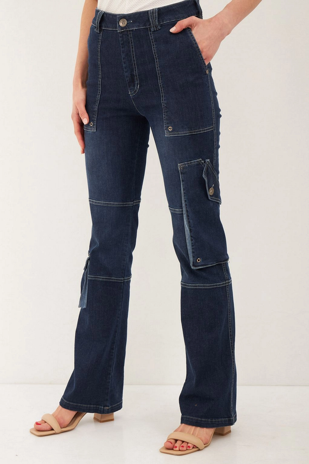 מכנסיים פטל ג'ינס כחול